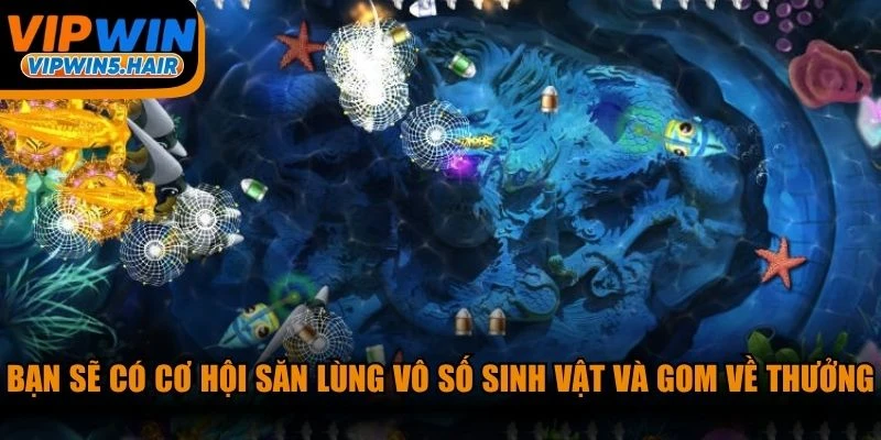 Bạn sẽ có cơ hội săn lùng vô số sinh vật và gom về thưởng giá trị