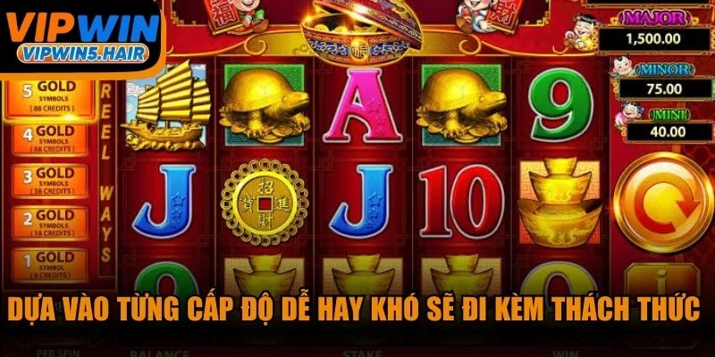 Dựa vào từng cấp độ dễ hay khó sẽ đi kèm thách thức riêng biệt