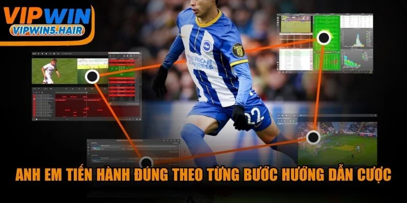 Anh em tiến hành đúng theo từng bước hướng dẫn cược thể thao